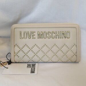 Love Moschino Women's Wallet, Cream